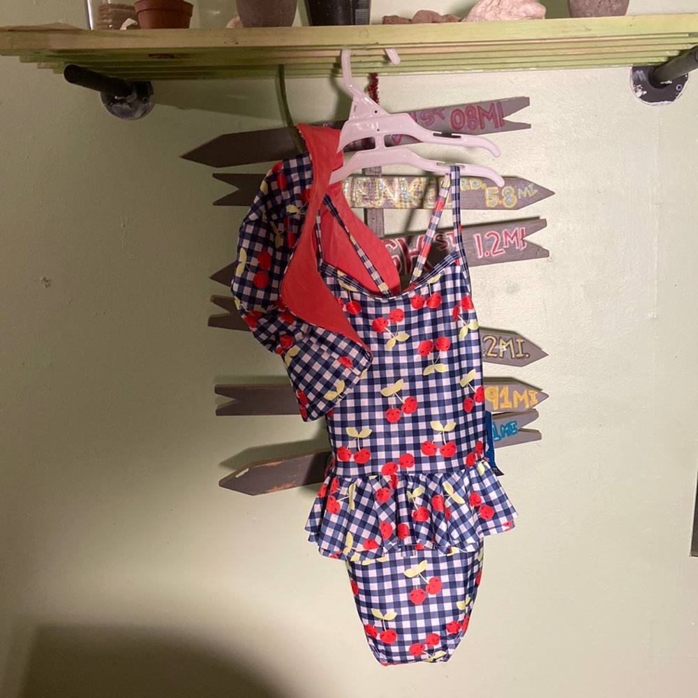 Brand New bathing suit and hat set